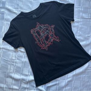 WWE Dean Ambrose Lunatic Asylum Black Graphic T-shirt